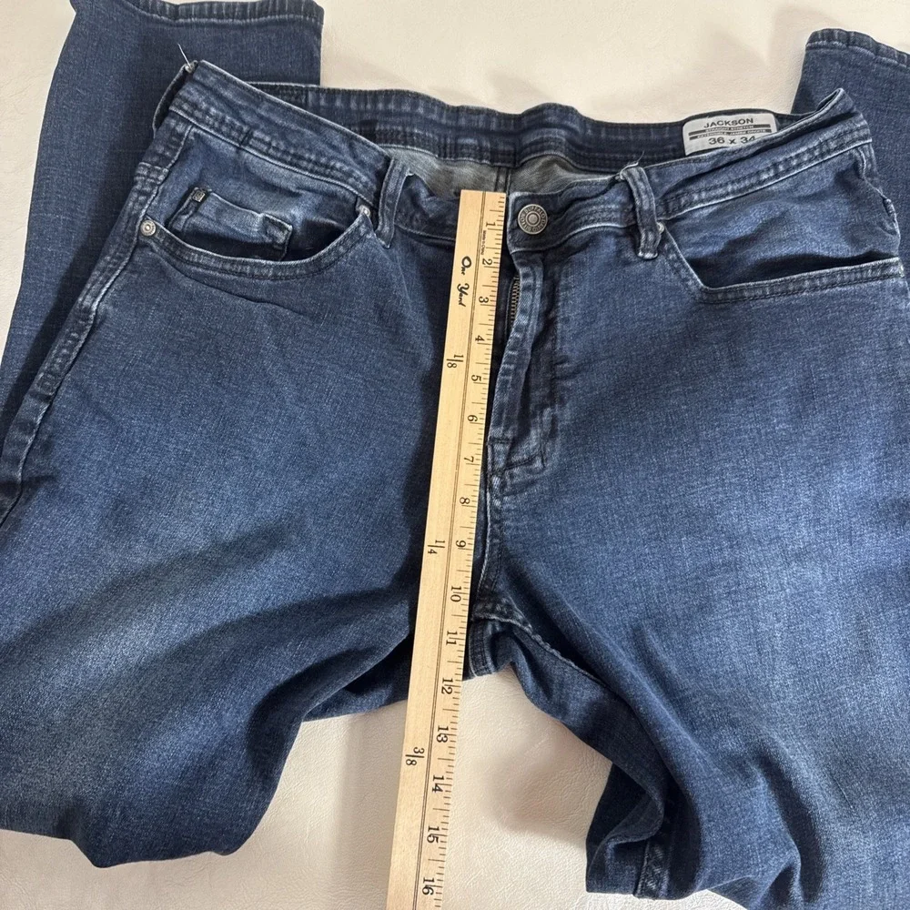 Buffalo Jackson Straight Stretch‎ Jeans 36x34 Dark Wash Pants